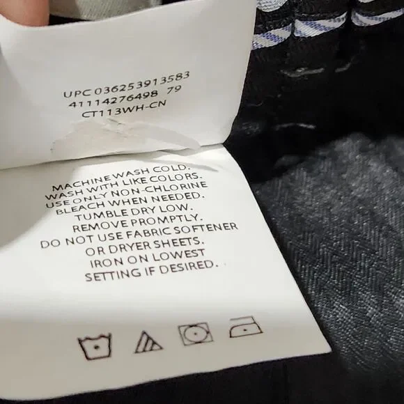 Haggar Cool 18 Dress Pants Mens Size 36x29 Dark Gray Color Expandable Waist - Picture 9 of 9